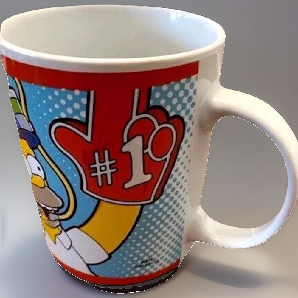 Simpsons Coffee Mug Homer Simpson Beer Party Animal 2009 Rare Official Y2K Cup